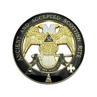 3 masonic car emblem gold ancient scottish rite 32 degree wind down auto truck motorcycle decal sticker badge