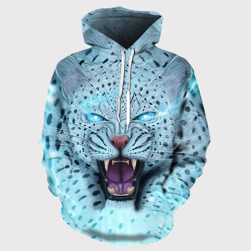 Мужские и женские толстовки с изображением волка Повседневная Толстовка 3d