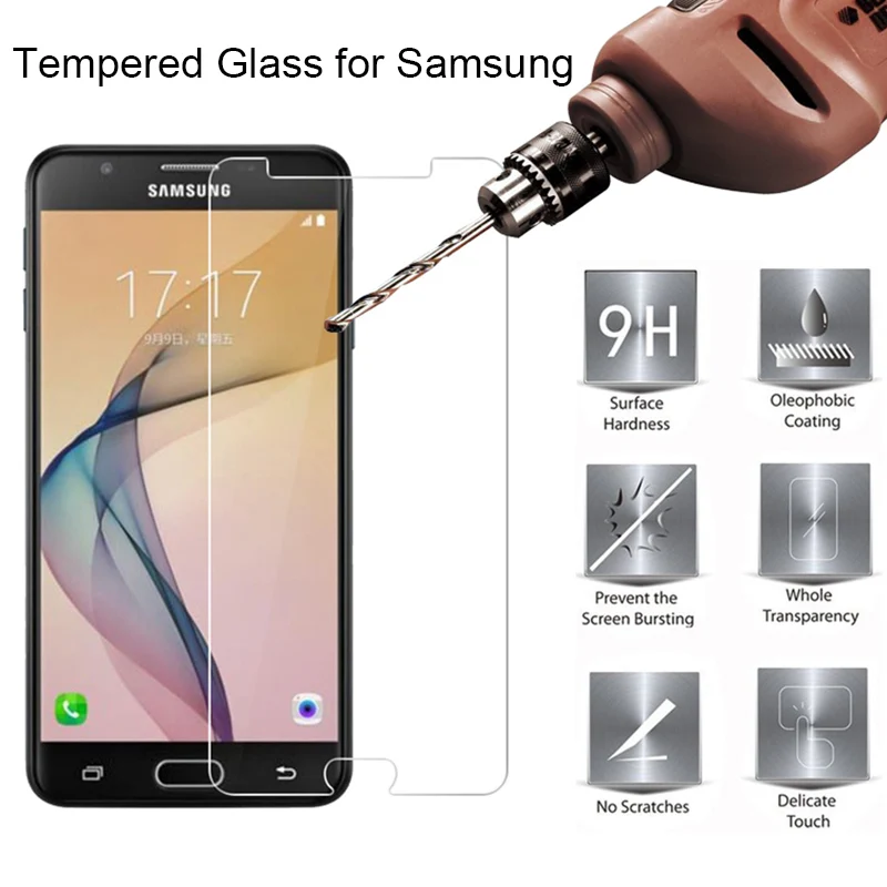 Закаленное защитное стекло для Samsung Galaxy J7 J5 J2 Prime 2017 Core J3 Pro Max Plus Nxt | Мобильные
