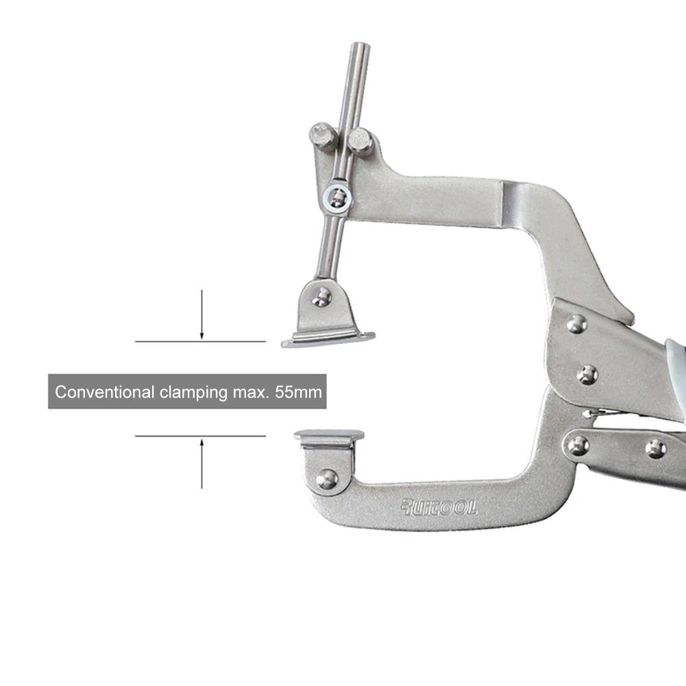 

Multifunctional Locking C Clamp Welding Clip Carbon Steel Woodworking Tenon Locator Grip Pliers Hand Tool Woodworking Clamp