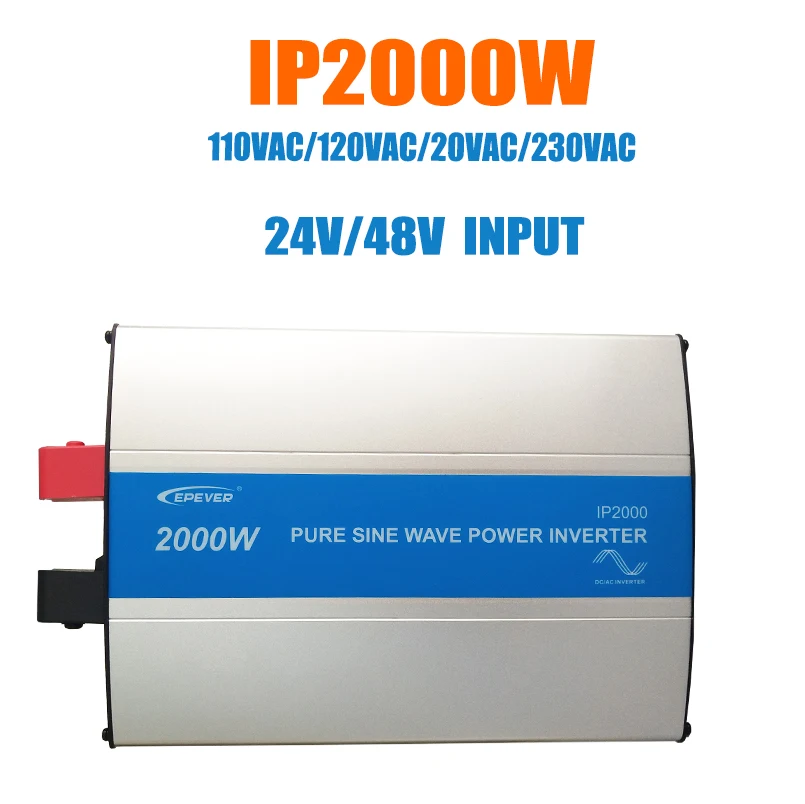 EPever 2000 Вт Чистая синусоида Инвертор 24 V/48 V Вход 110VAC 120VAC 220VAC 230VAC Выход-регулируемым приводом 50Гц 60Гц, и он имеет высокую эффективность конвертер IPower