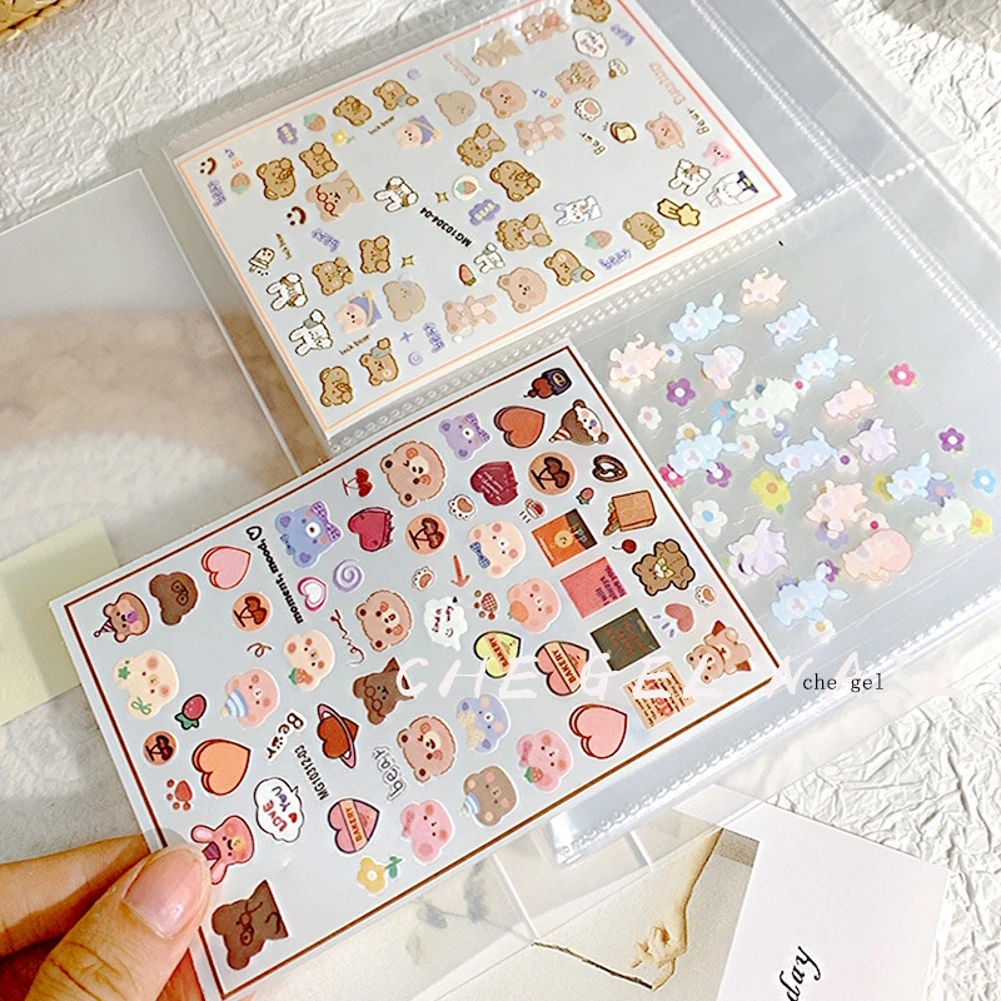 

Nail Stickers Storage Book Minimalist Style Photo Album Nail Decals Storage This Tool Nail Stickers Storage Book
