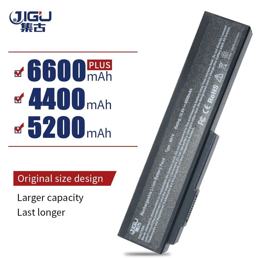 

JIGU N53S A32-M50 Laptop battery for Asus N53SV N53 A32-N61 A32 A32-X64 M50 A33-M50 M50s N61 N61D N61J N61V N61JA N61VG N61JV