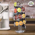 Вращающийся на 360 градусов черный держатель для кофейных капсул Dolce Gusto Nespresso