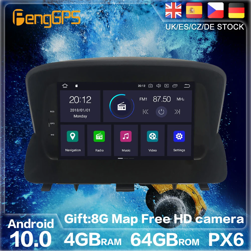 Android 10 0 64G PX6 для Opel Mokka 2012 2016 GPS навигация Авто Радио стерео автомобильный DVD