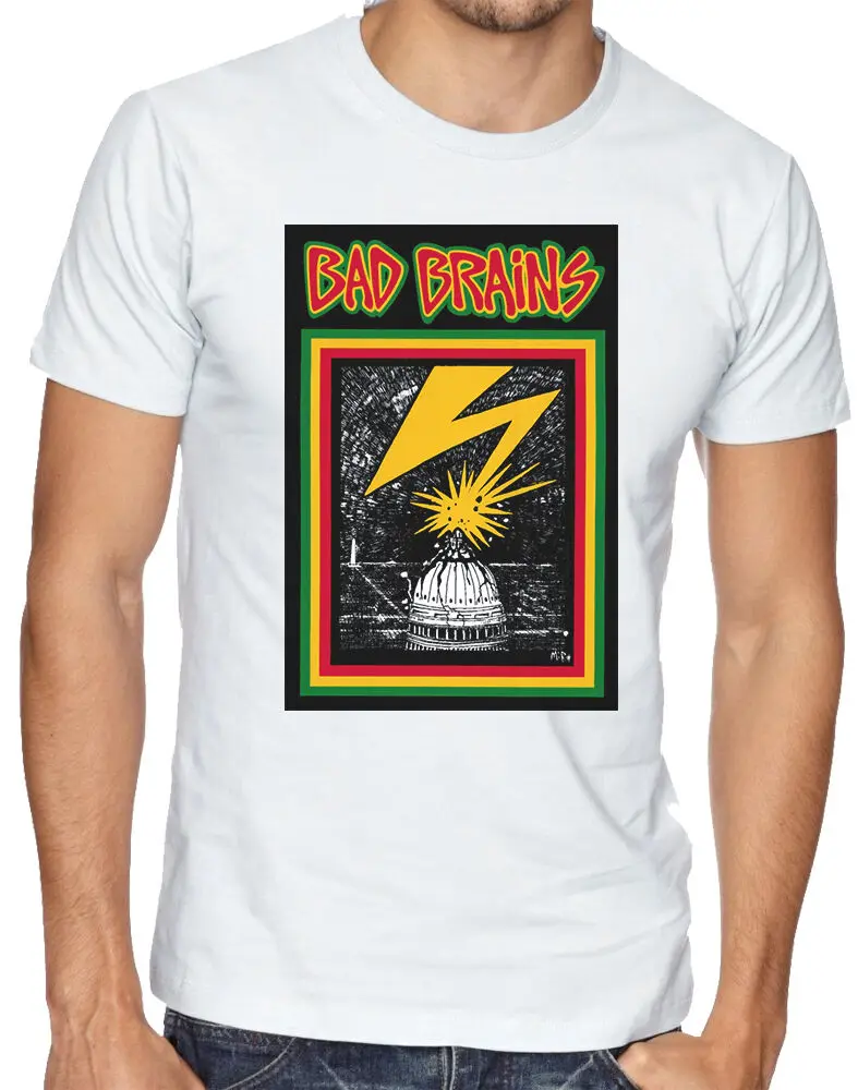 Bad Brains Американский хардкор панк группа Heavy Metal Для мужчин женщин футболка унисекс