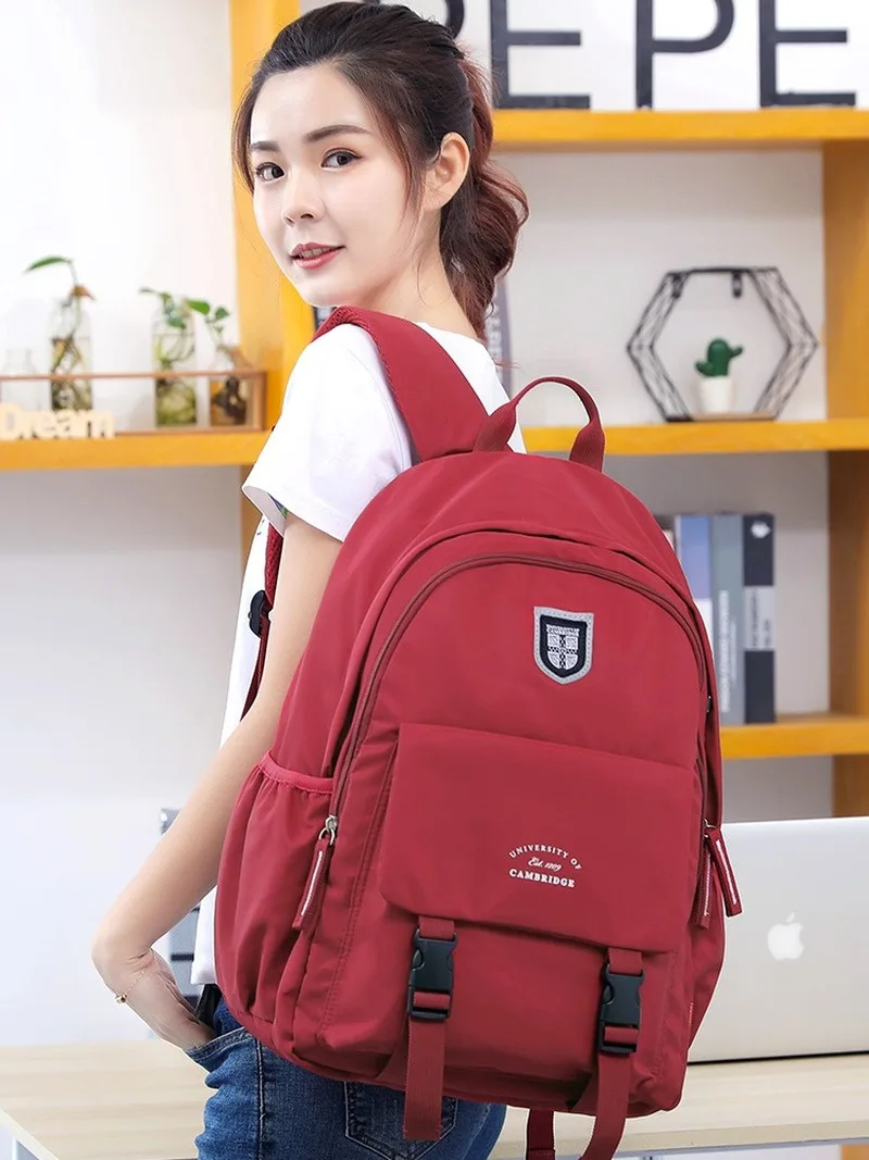 

Cambridge Schoolbag for Middle School Students High Capacity Female New Versatile Simple Campus Backpack for Backpack