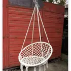 Безопасный гамак для отдыха, портативный круглый подвесной стул в скандинавском стиле, уличный качели с веревкой, для помещения, бара, сада, подвесная кровать, сиденье для общежития