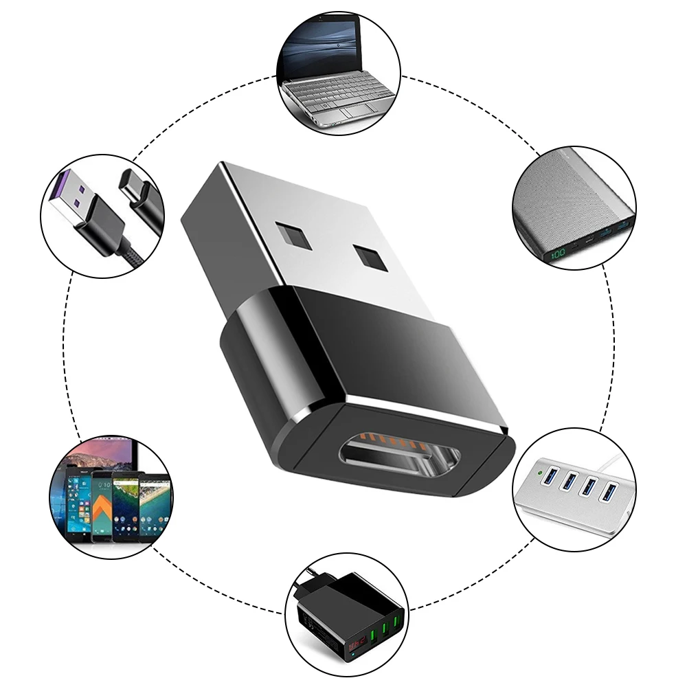 5 шт. USB-Type C OTG адаптер для iphone12 мини usb кабель передачи данных 3 0 мужчина к USB3.1 (Type-C)