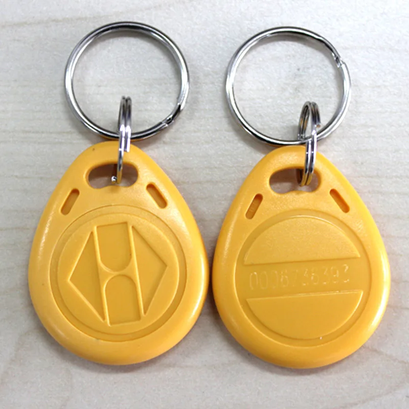 

10pcs RFID Key Fobs Token Tags EM4100 Durable Waterproof Keychain ID Card Read FKU66