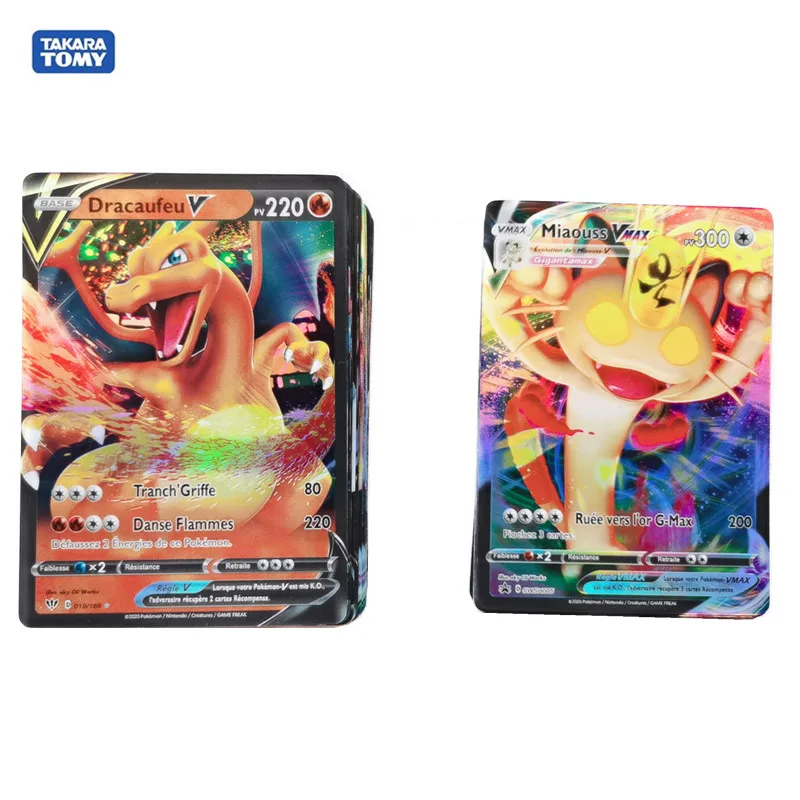 100-300 шт. карты Pokemon французская версия 60 в 40 покемон | Игрушки и хобби
