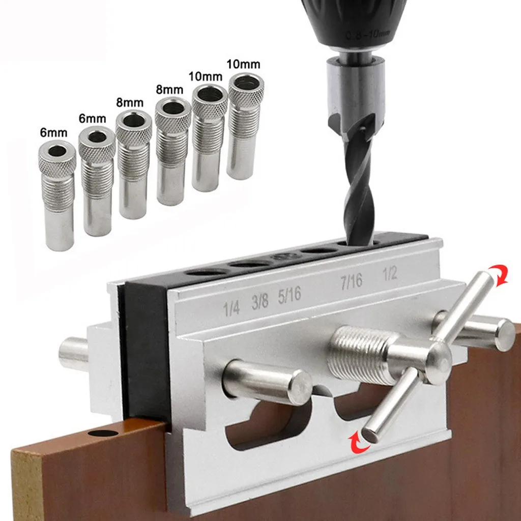 Набор направляющих для сверления Самоцентрирующийся кондуктор 6/8/10 мм