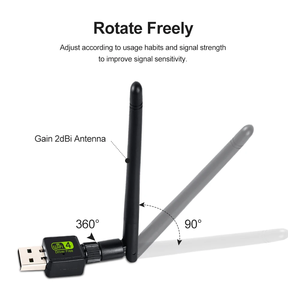 USB Wi-fi адаптер MT7601 с антенной Ethernet Бесплатный драйвер для настольного ПК ноутбука