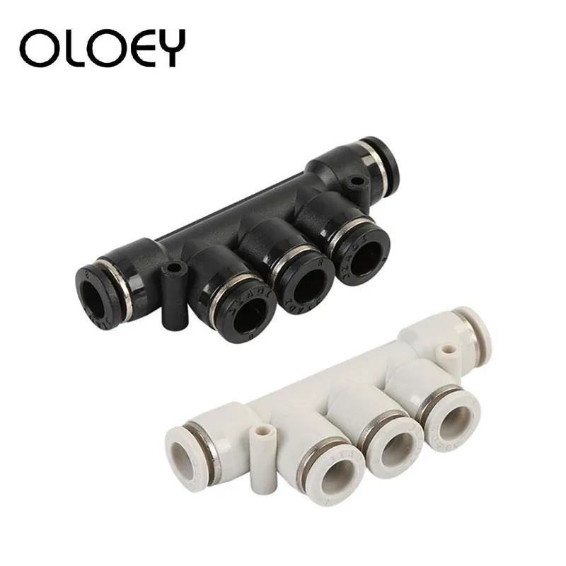 Фитинги для пневматических труб пластиковый быстрый соединитель пятиходовой