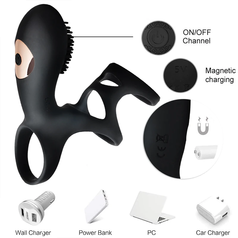 The Best Female Genital Silicone Massager female Toy for Soft Male Augmented Reality Ring Vitality Double Penetration Beaded | Красота и