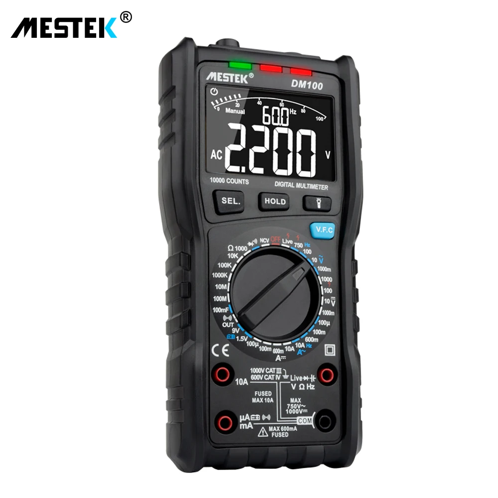 Цифровой мультиметр MESTEK DM100 высокоскоростной умный двухъядерный T rms