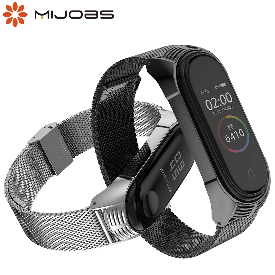 Металлический браслет для Mi Band 4 браслеты Xiaomi 3 миланские на запястье Correa