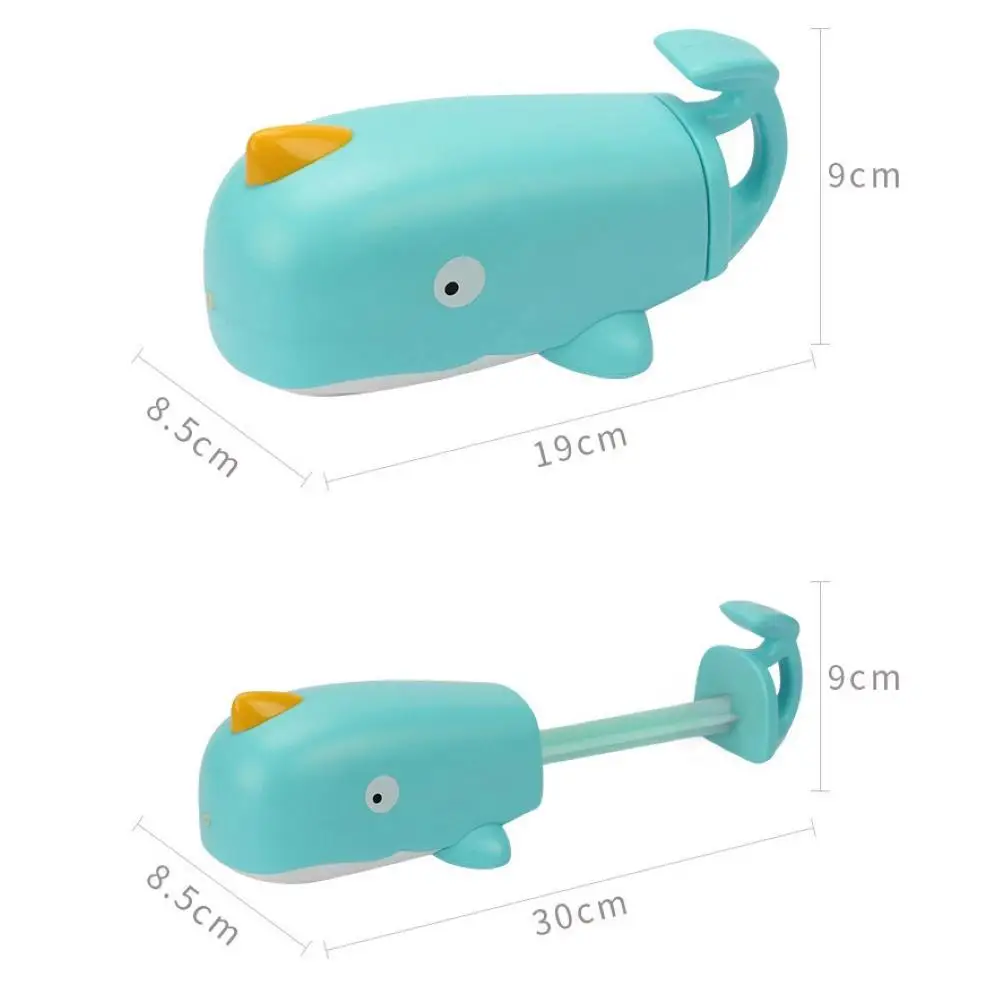 

Creative Kids Cute Whale Hippo Pull Out Water Shooters Summer Outdoor Pool Beach Play Water Toy