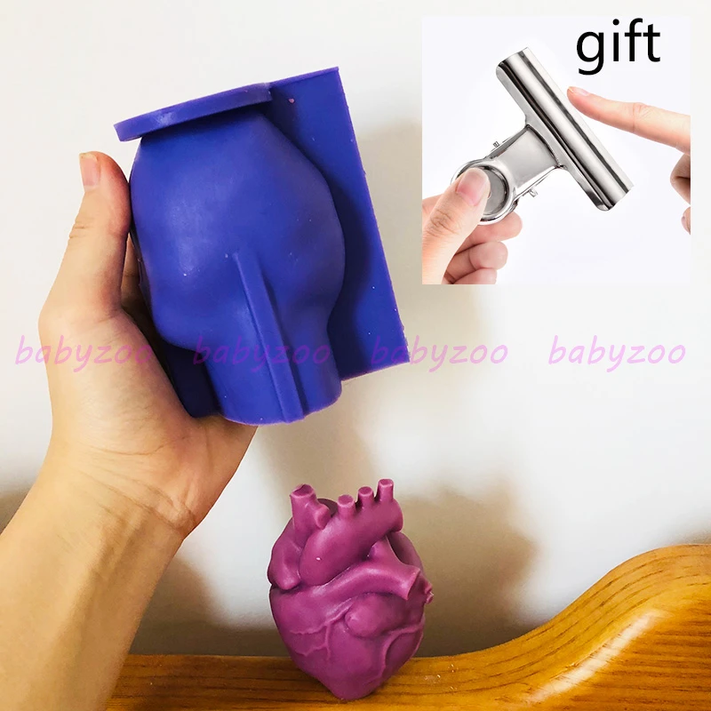 

Creative Candle Silicone Mold Simulation Heart Candle Scented Candle Decoration Diy Candle Mold