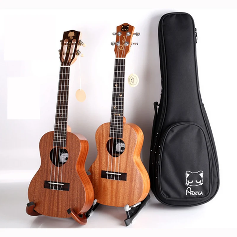 

21 inches, 23 inches, 26 inches single mahogany burlywood ukulele