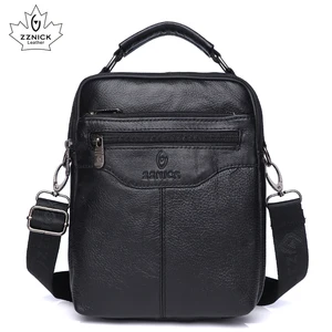 Мужская сумка из натуральной кожи, сумка через плечо, сумки-мессенджеры для мужчин, кожаные сумки 2019, модная мужская сумка на плечо с клапаном ZZNICK