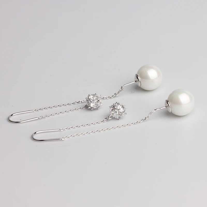 Высококачественные длинные жемчужные серьги для женщин роскошные в Корейском