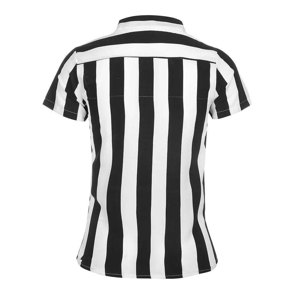 Мужские рубашки мужская полосатая рубашка Мужская мода с принтом Сращивание