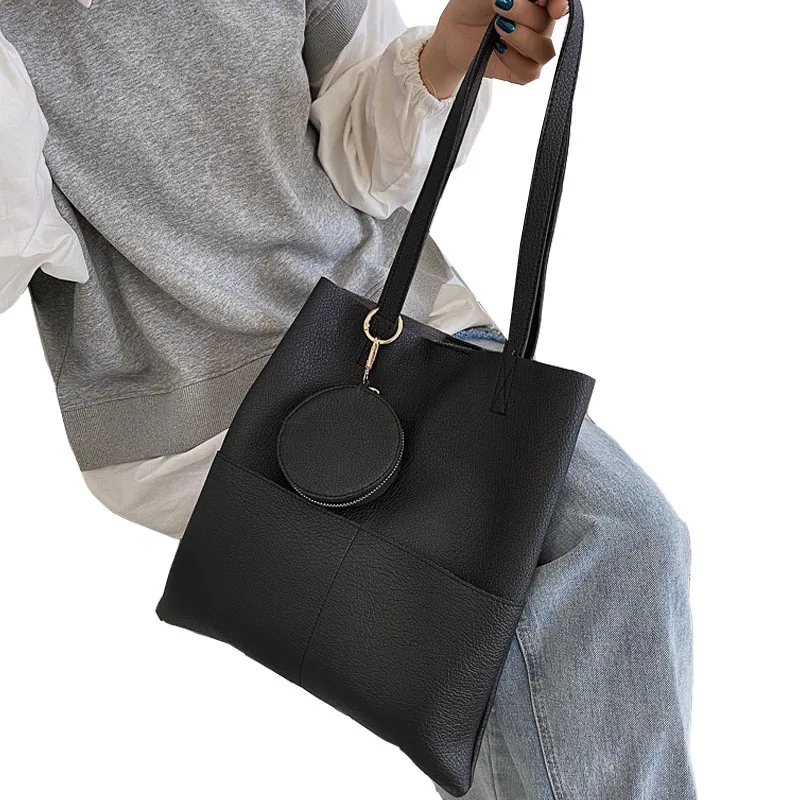 Комплект из 2 предметов женская сумка на плечо дизайнерские женские кожаные