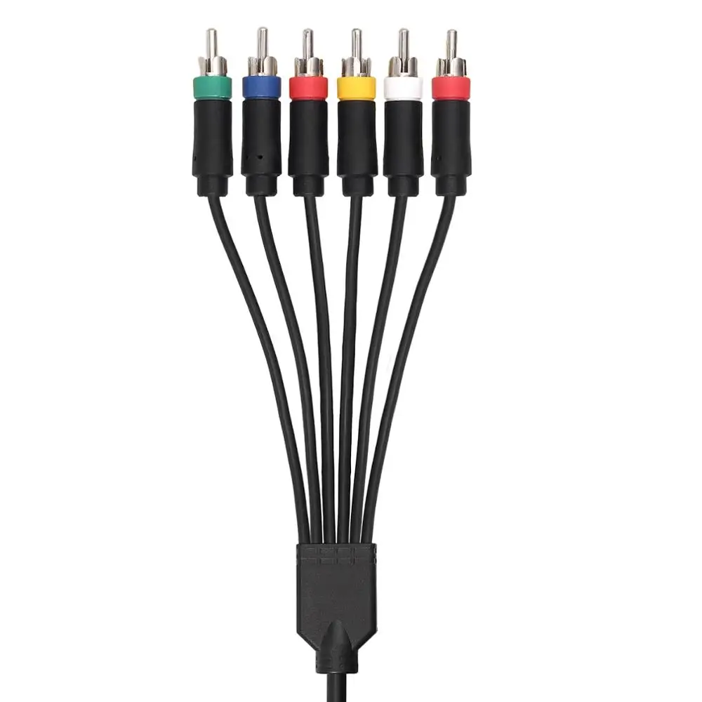 6-футовый компонент AV-кабель для PS1/2/3 игровой консоли премиум-класса HDTV RCA аудио