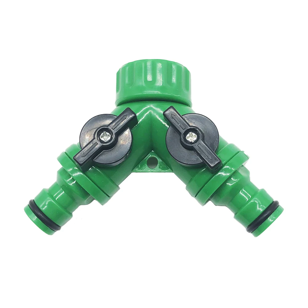 Irrigation Y Connector Adapter Splitter Resealable Tap 2 Way Valve Quick Coupling Drip System | Дом и сад