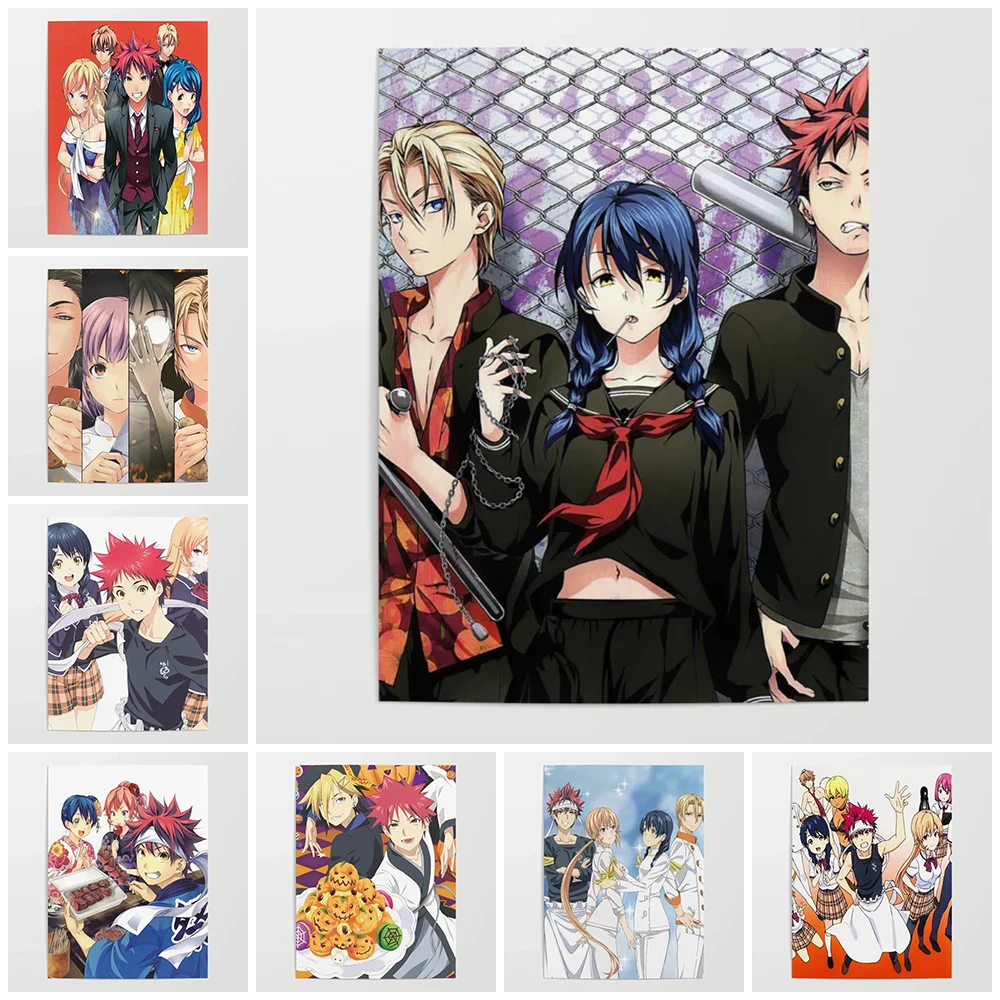 Домашнее украшение Настенная картина холст картины Shokugeki No Soma Hd аниме постер для