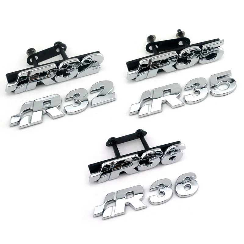 Пластиковая хромированная эмблема заднего багажника R32 R35 R36 для Volkswagen Teramont Bora Jetta