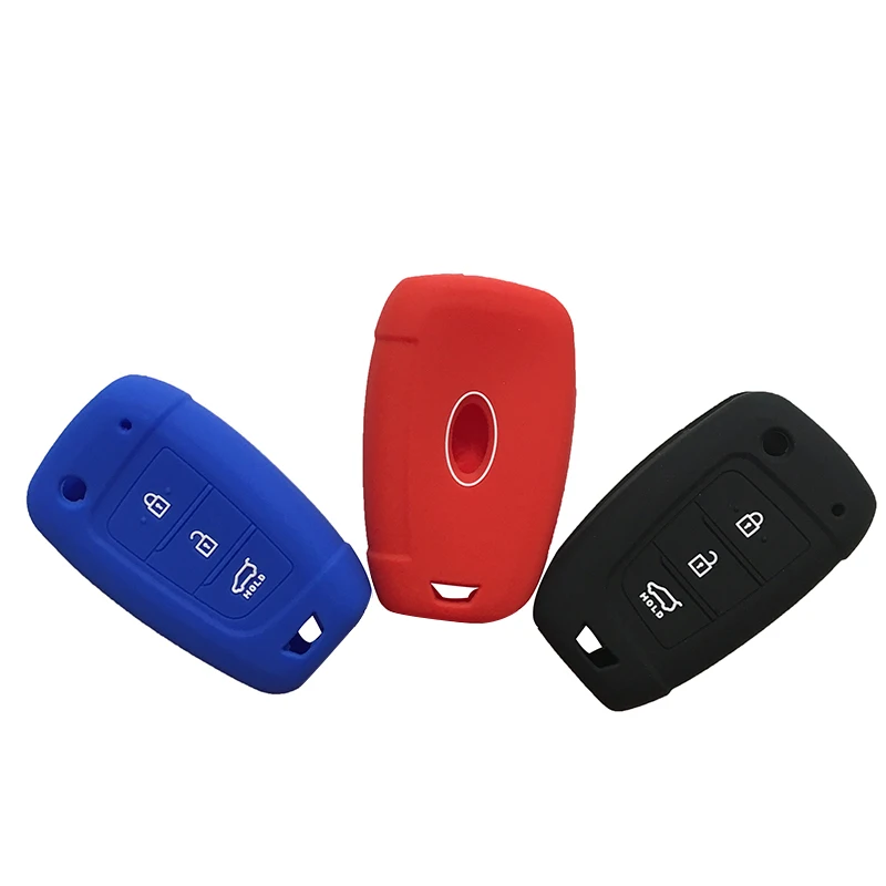 Силиконовый чехол для ключей с дистанционным управлением hyundai Solaris 2017 Santa Fe Elantra