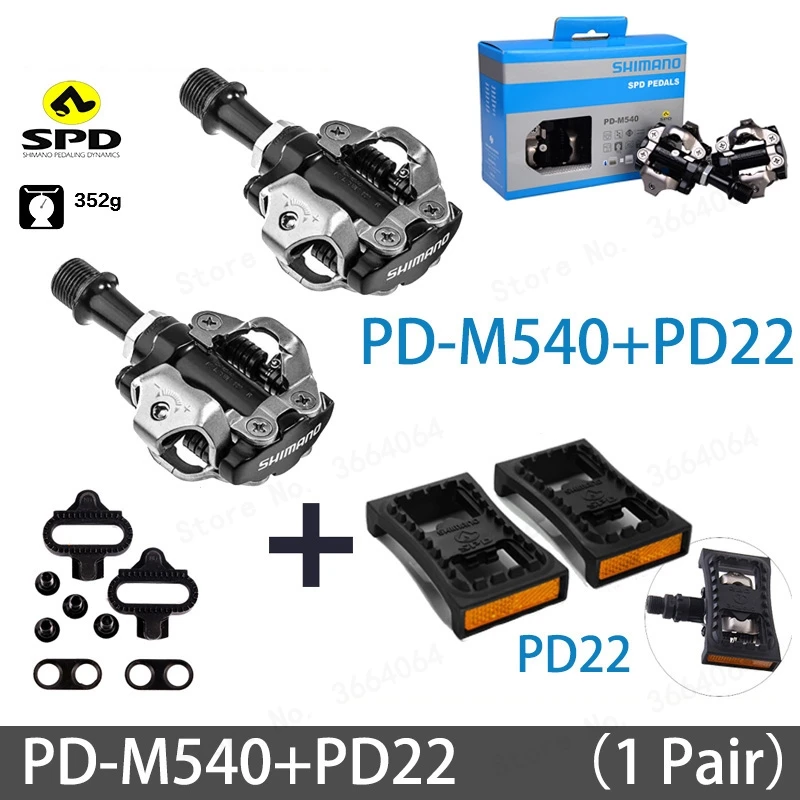 Новый PD M540 SPD MTB педали M520 горный велосипед самолокающиеся бесклипсовые Запчасти