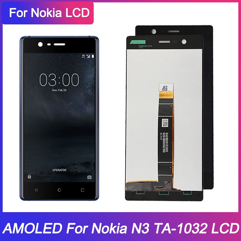 5 0 ''Оригинальный ЖК-дисплей для Nokia 3 N3 дисплей сенсорный экран дигитайзер в