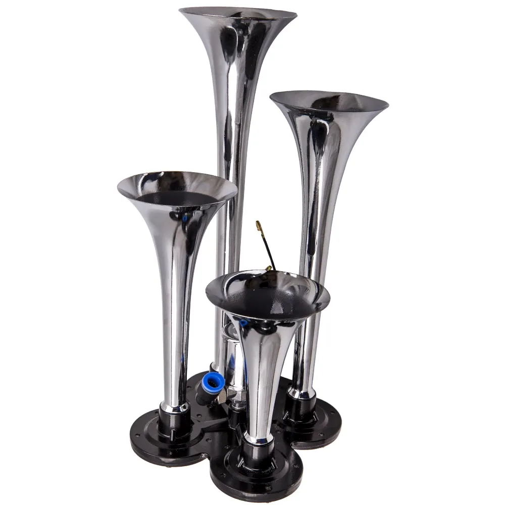 4 трубы 12 В 24 автомобильный звуковой сигнал поезда воздушная Компрессорная