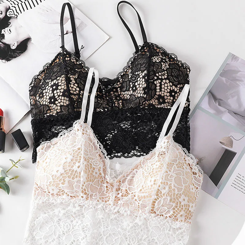 BRA SEXY Anti-light Movement Wrapped Chest Bottoming Breathable Lace Beauty Back Tube Top