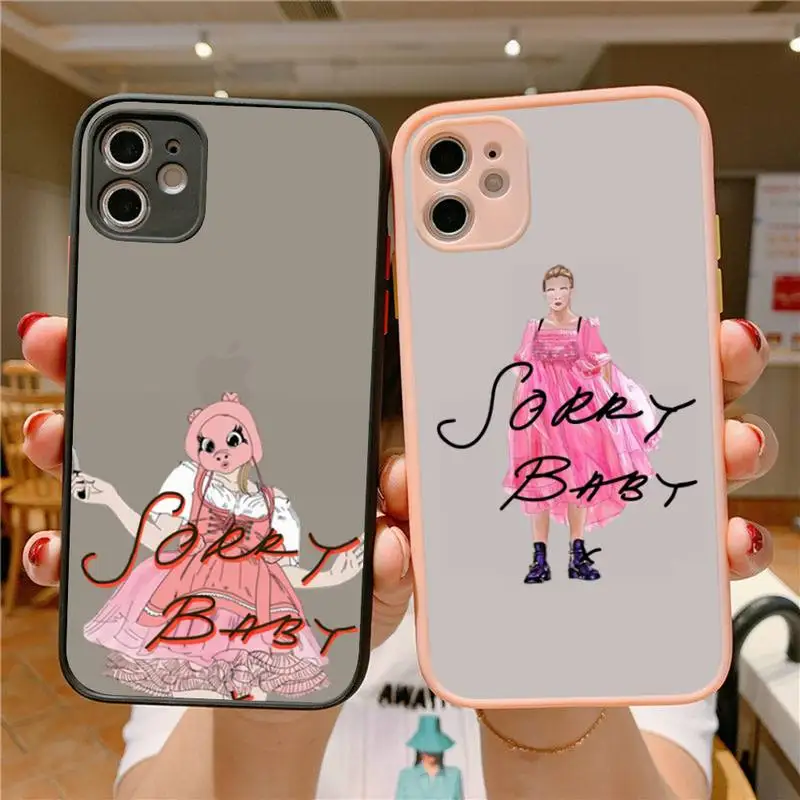 Полупрозрачный матовый ударопрочный чехол для iPhone 7 8 Plus X XR XS 11 12 pro MAX | Мобильные