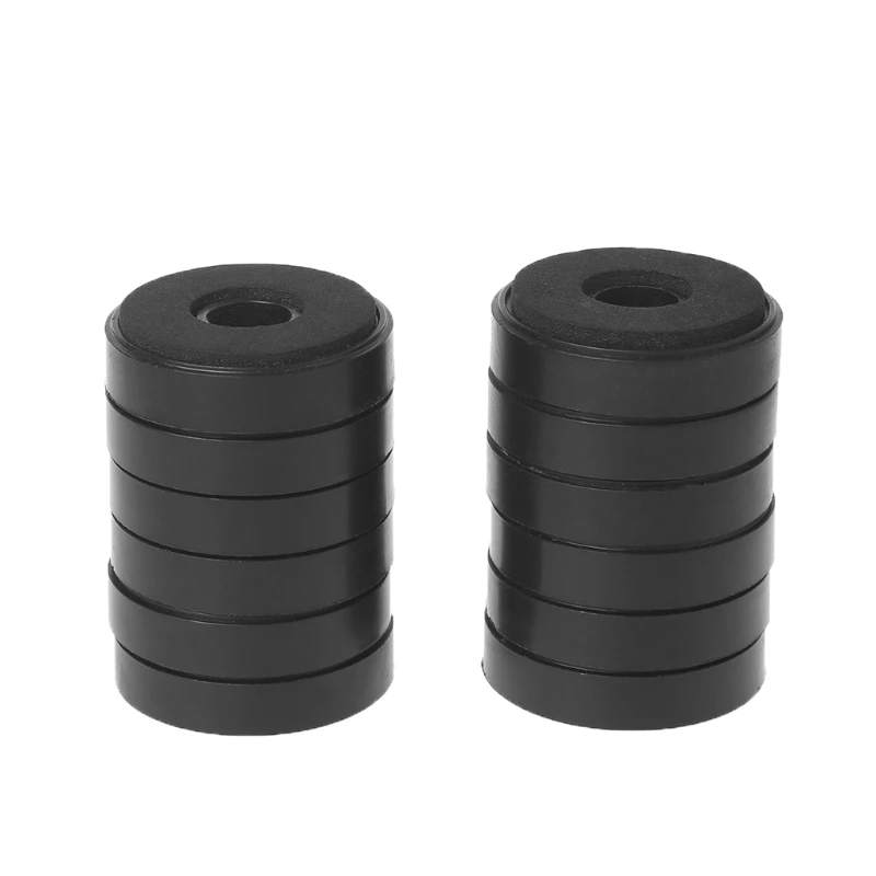 

12Pcs Shock Absorption Damping for audio Stereo Speakers Amplifier Feet Pad 54DB