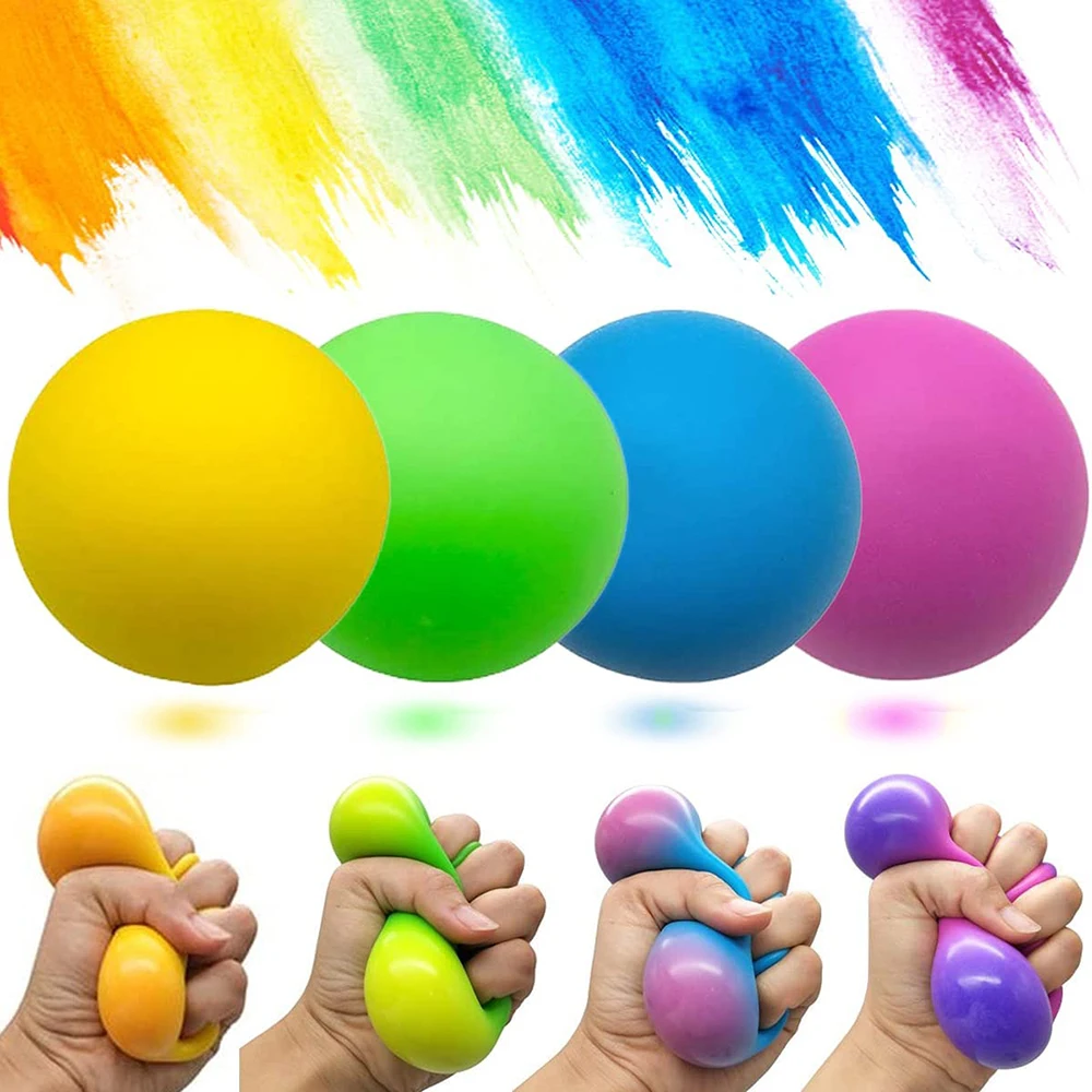 

Rainbow Antistress Pressure Needoh Ball Antistress Change Colour Squeeze Balls Toys for Children Fidget Toy Squishy Stressball