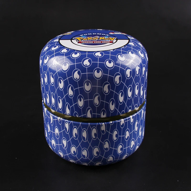 Новый Покемон карта Английский Ptcg круглая жестяная банка 76 карт в коробке битва