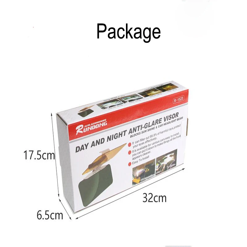 Автомобильные противоослепляющие солнцезащитные очки дневного и ночного света