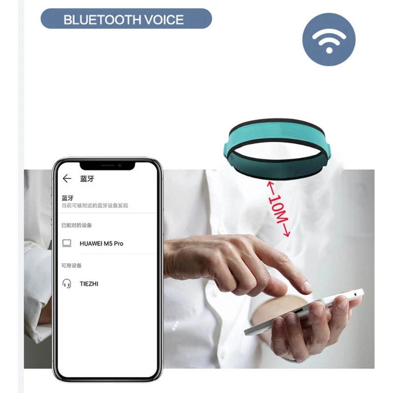 Беспроводная Музыка Bluetooth головная повязка мягкие спортивные наушники долгое