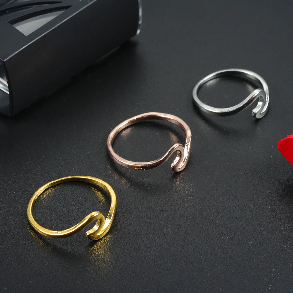 FXM волнистое металлическое кольцо подарочное Женские Ювелирные изделия модные
