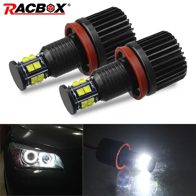 2 шт. светодиодный фонарь с ангельскими глазками шестигранный Белый свет 120 Вт для