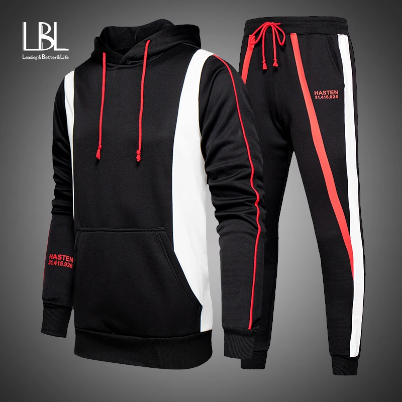 Мужские толстовки с капюшоном костюмы новинка 2019 мужские повседневные и штаны
