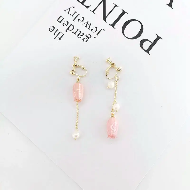 

New Immoral Wreath Earrings Stylish Bell Orchid Windbell Fruit Earrings Earrings