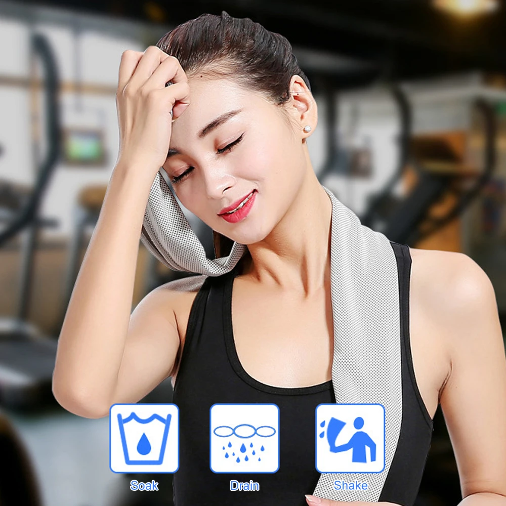 Быстросохнущее охлаждающее полотенце спортивное для активного отдыха кемпинга