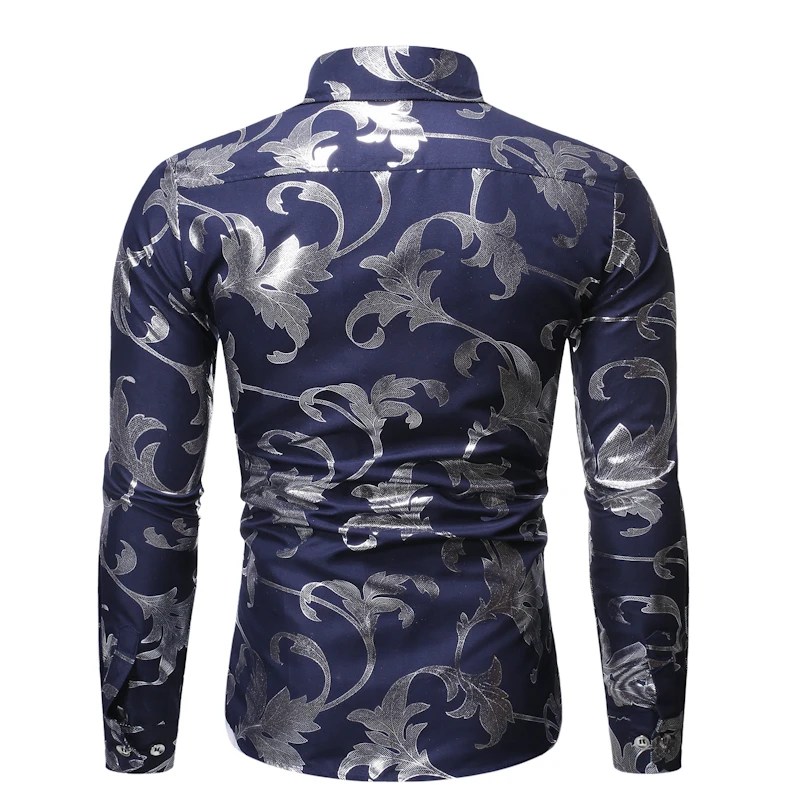 

Loldeal Men's Daily Going Out Vintage Slim Shirt - Color Block Classic Collar Gold / Long Sleeve / Fall