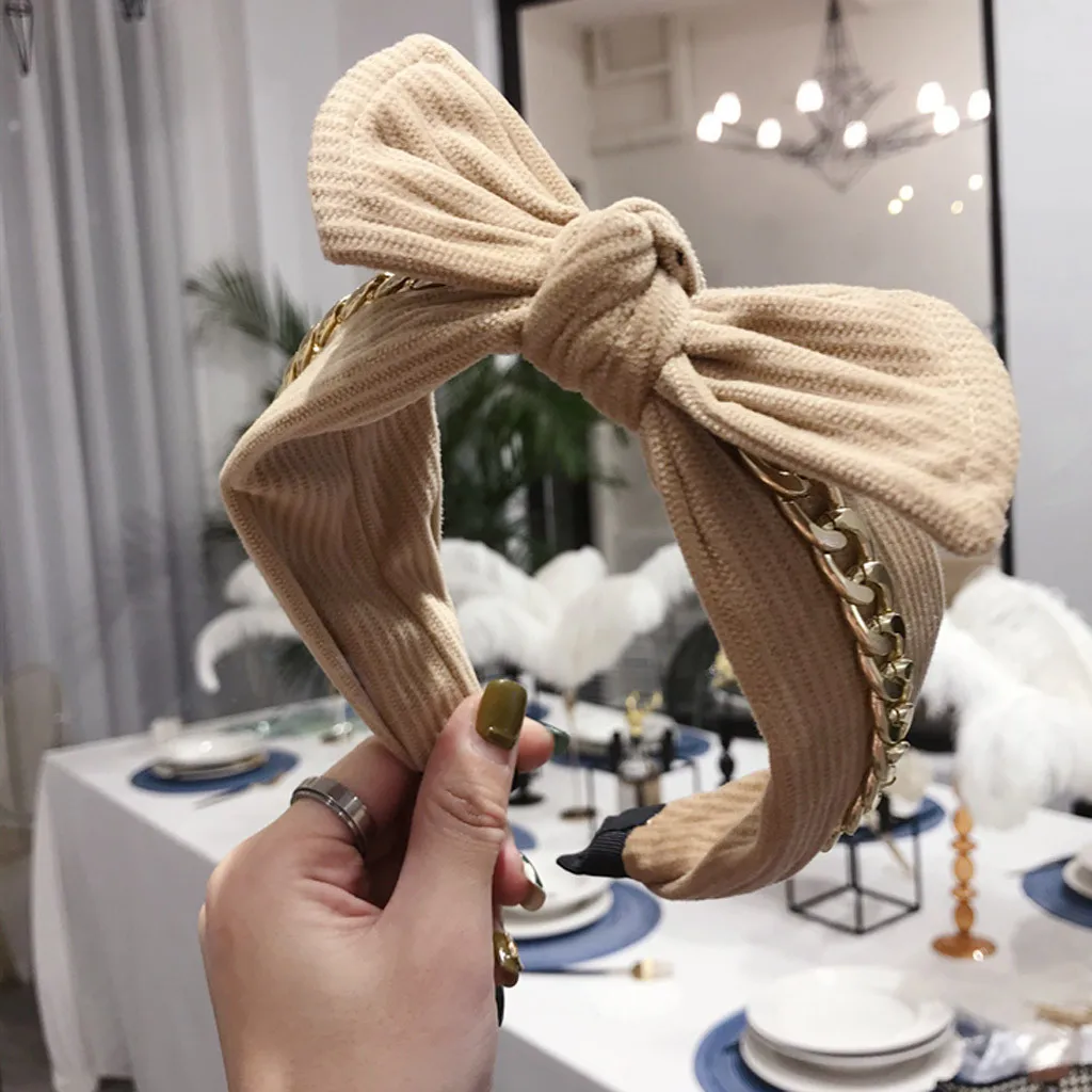 Узелок перекрестный гладкий 1 шт. модный волосатый ободок с вязаной резинкой для девочек лук-обруч аксессуары вельветовый поворотный ободок #p5 на.